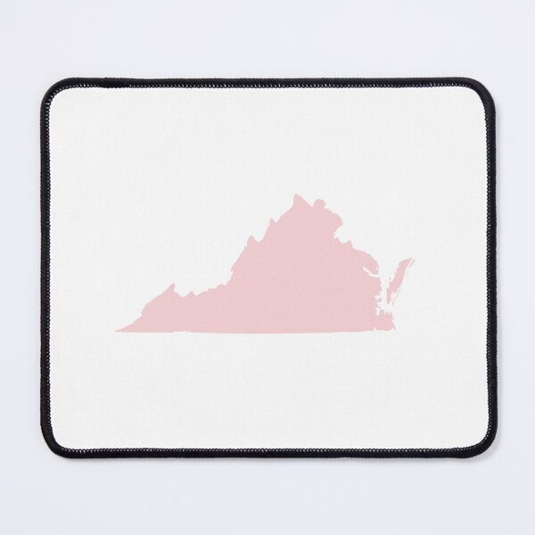 Item preview, Virginia Map Silhouette – Minimal Pink designed and sold by Paper Drip.