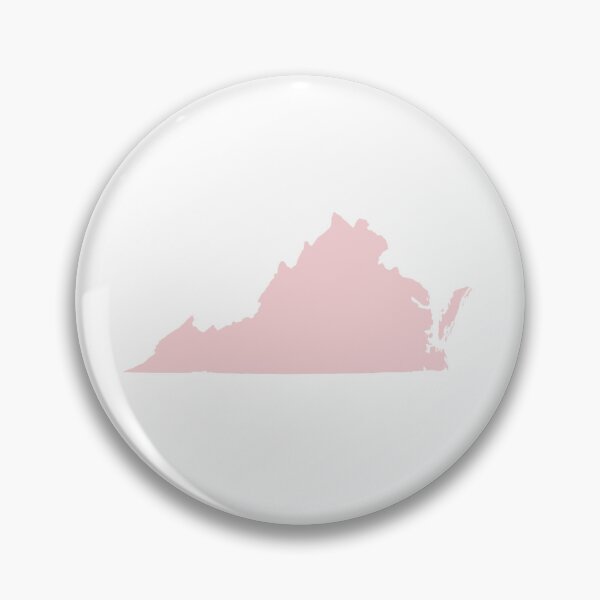Artikelvorschau, Virginia-Kartensilhouette – Minimales Rosa entworfen und verkauft von Paper Drip.