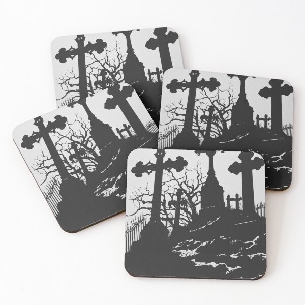 Item preview, Cemetery Crosses Silhouette designed and sold by Adronia.