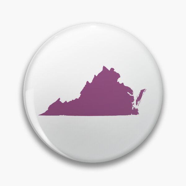 Artikelvorschau, Virginia-Kartensilhouette – Minimales Lila entworfen und verkauft von Paper Drip.