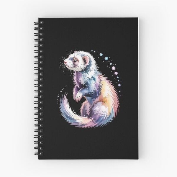 Item preview, Ferret Portrait Colorful Weasel Polecat Pet Fuzzball Carnivore designed and sold by Gogetgiggles.