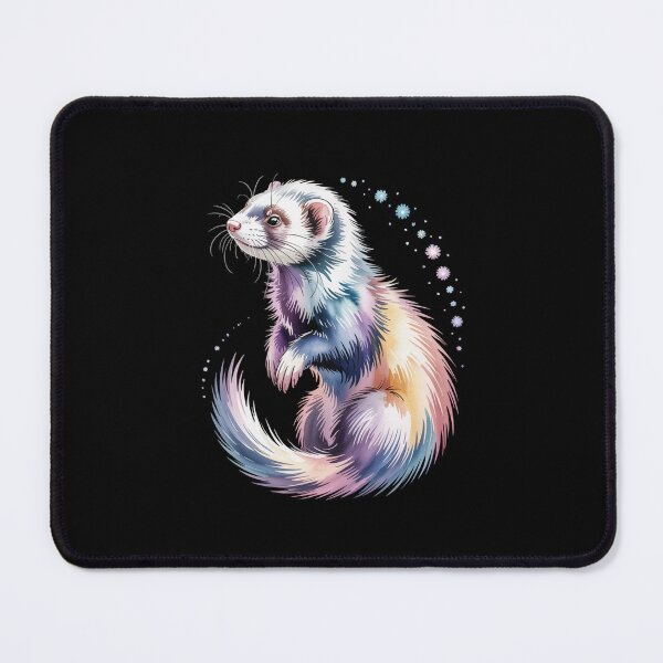 Item preview, Ferret Portrait Colorful Weasel Polecat Pet Fuzzball Carnivore designed and sold by Gogetgiggles.