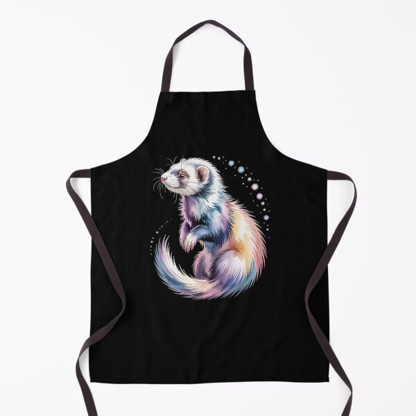 Item preview, Ferret Portrait Colorful Weasel Polecat Pet Fuzzball Carnivore designed and sold by Gogetgiggles.