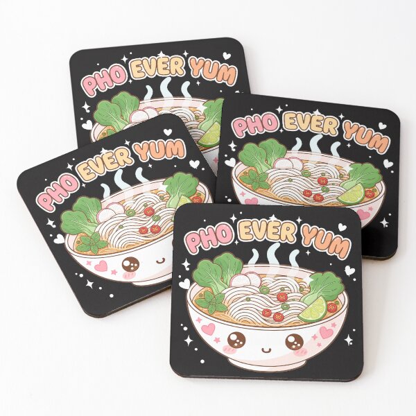 Item preview, Pho Ever Yum Pho Pun Kawaii Cute Noodles designed and sold by DesireeNguyen.