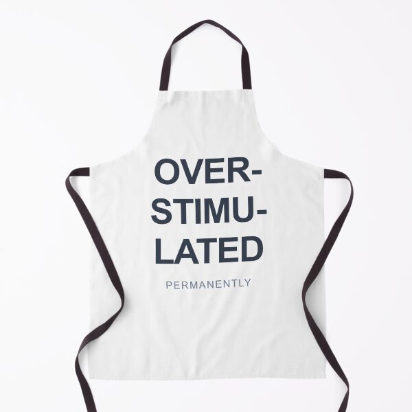Item preview, Overstimulated Permanently - ADHD Neurodivergent Humor Sticker designed and sold by wr3ckski.