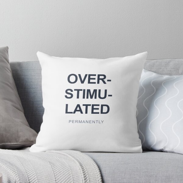 Item preview, Overstimulated Permanently - ADHD Neurodivergent Humor Sticker designed and sold by wr3ckski.