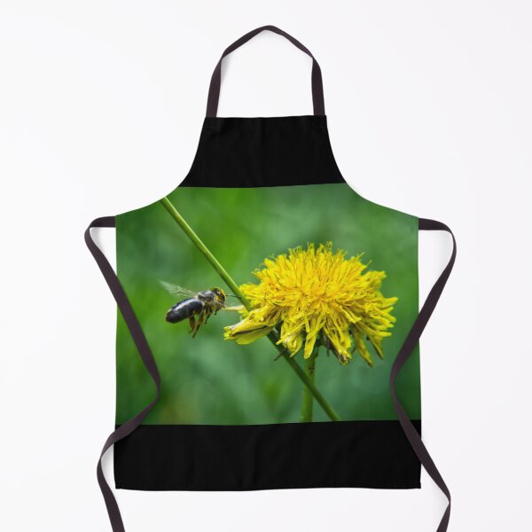 Item preview, Bee Pollinating Yellow Dandelion Flower designed and sold by CarabaMaryus.