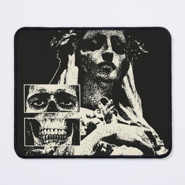 Item preview, Statue With Skulls Graphic Poster designed and sold by Adronia.