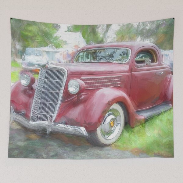 Item preview,  1935 Red Ford Hot Rod 5 Window Coupe X101 designed and sold by RichFrancoCars.
