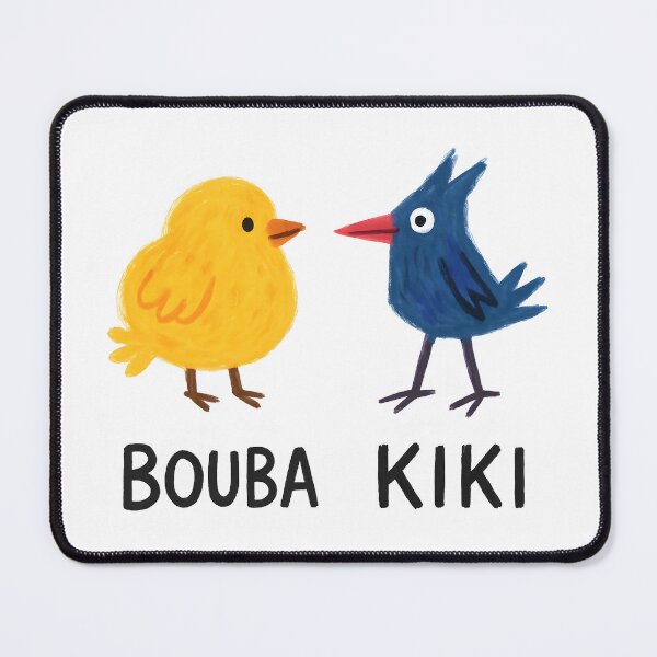 Item preview, Bouba Bird & Kiki Bird | The Sound-Shape Effect | Linguistics & Psychology Art designed and sold by Nerd Romance Café.