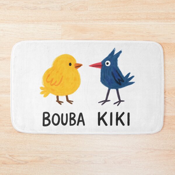 Item preview, Bouba Bird & Kiki Bird | The Sound-Shape Effect | Linguistics & Psychology Art designed and sold by Nerd Romance Café.