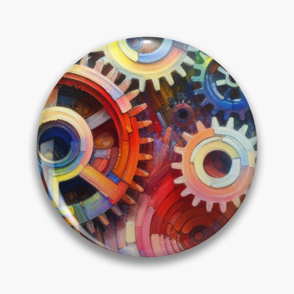 Item preview, Fantasy Colorful Gears Abstract Modern 'Magical' Designs Pattern designed and sold by DEC02.