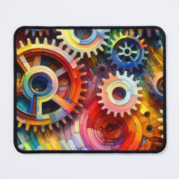 Item preview, Fantasy Colorful Gears Abstract Modern 'Magical' Designs Pattern designed and sold by DEC02.