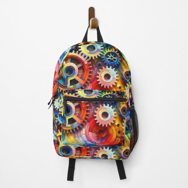 Item preview, Fantasy Colorful Gears Abstract Modern 'Magical' Designs Pattern designed and sold by DEC02.