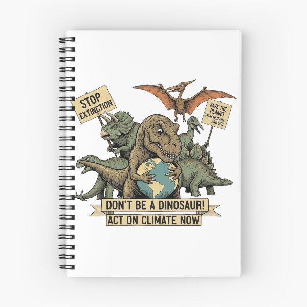 Item preview, Don’t Be a Dinosaur – Climate Change Awareness Dino Protest Design designed and sold by DinoPrints-shop.