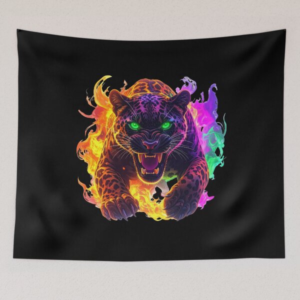 Item preview, Neon Jaguar T-shirt designed and sold by Alicjareign.
