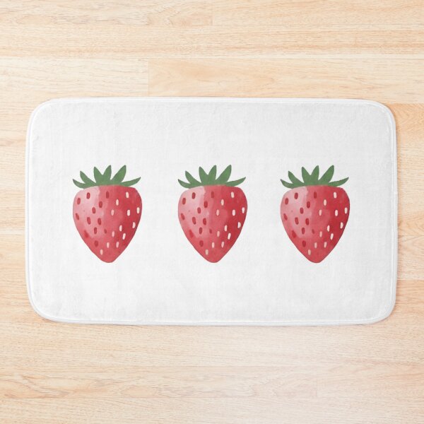 Item preview, Kawaii strawberry in watercolor designed and sold by ZuriRetroPrints.
