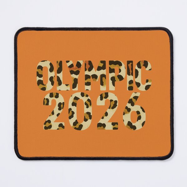 Item preview, Olympic 2026 Leopard Skin Typography designed and sold by annenambiro.