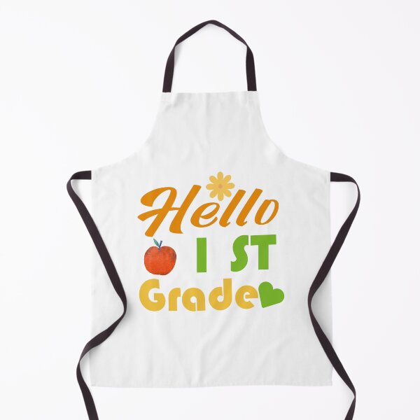 Item preview, Happy First Day of School: Hello First Grade Teacher Slogan | Best Gift for 1st Grade Educator, Kids & Beginner Boys designed and sold by karibov.