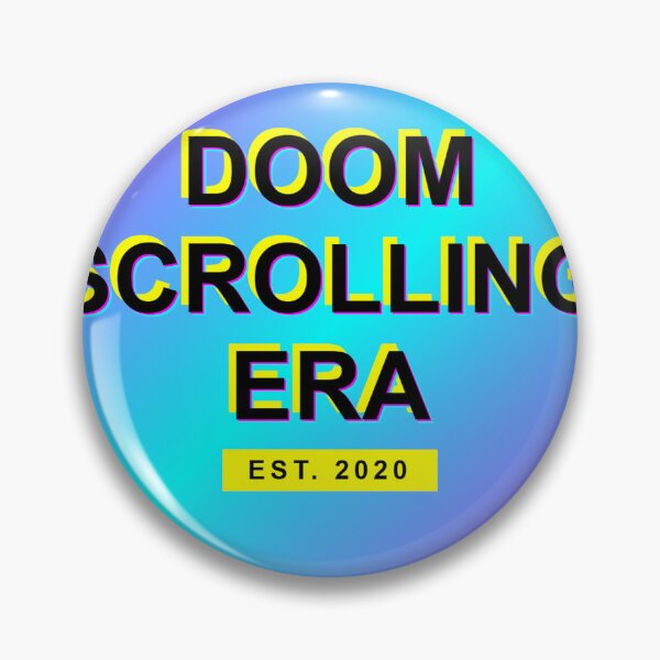 Item preview, Doom Scrolling Era Y2K Aesthetic - Gen Z TikTok Culture Meme Sticker designed and sold by wr3ckski.