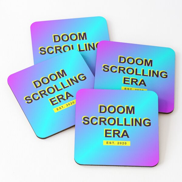Item preview, Doom Scrolling Era Y2K Aesthetic - Gen Z TikTok Culture Meme Sticker designed and sold by wr3ckski.