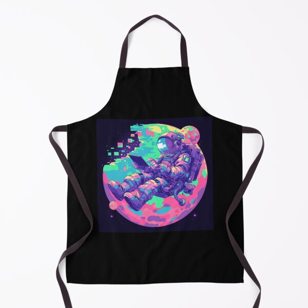 Item preview, Neon Astronaut Cyberpunk, Glitch & 80s Aesthetic Design designed and sold by SMARTKIT DESIGNAGENCY.