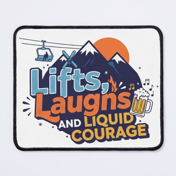 Item preview, Lifts, Laughs and Liquid Courage Apres Ski designed and sold by Lia Vina.