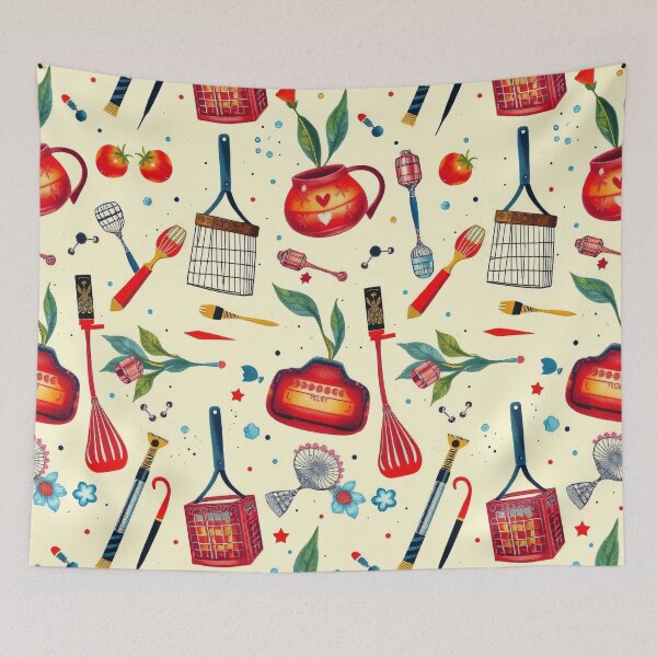 Item preview, Home Objects Pattern designed and sold by LKozerski.