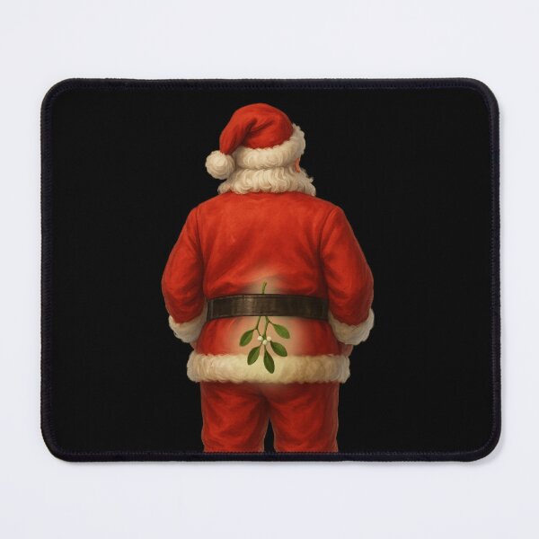 Item preview, Funny Santa From Behind With Mistletoe Belt designed and sold by I AM BRO.