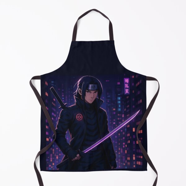 Artikelvorschau, Naruto - Itachi Uchiha Cyberpunk Neon City entworfen und verkauft von AnimeShin.
