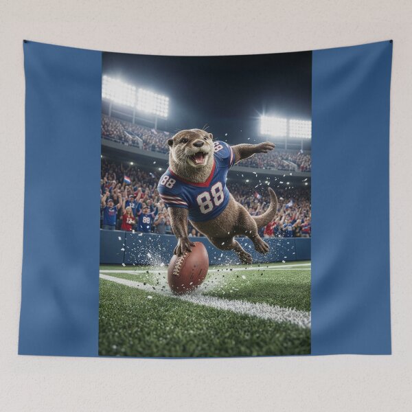 Item preview, Football Touchdown Otter designed and sold by Tridentulus.