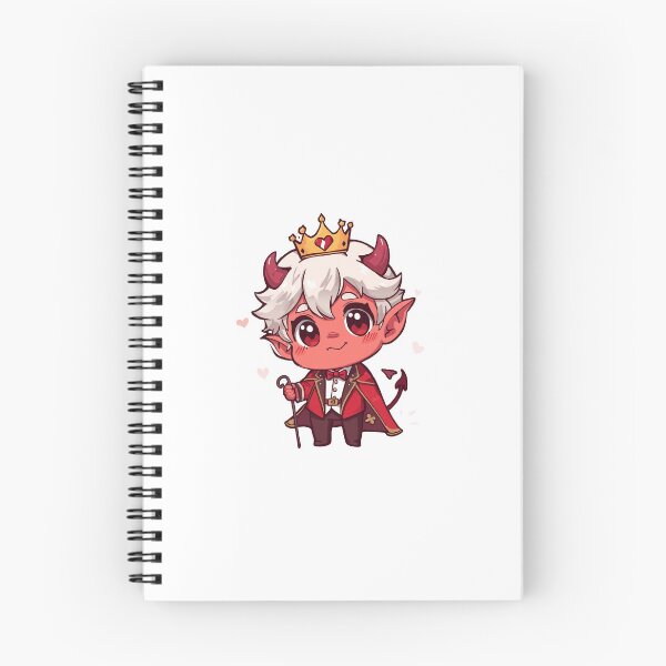 Item preview, Kawaii Devil King Chibi Character with Crown – Cute Fantasy Art designed and sold by DreamyDesigns17.