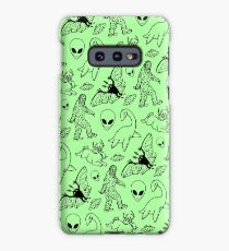 Cryptid Pattern (Green Background) Case/Skin for Samsung Galaxy