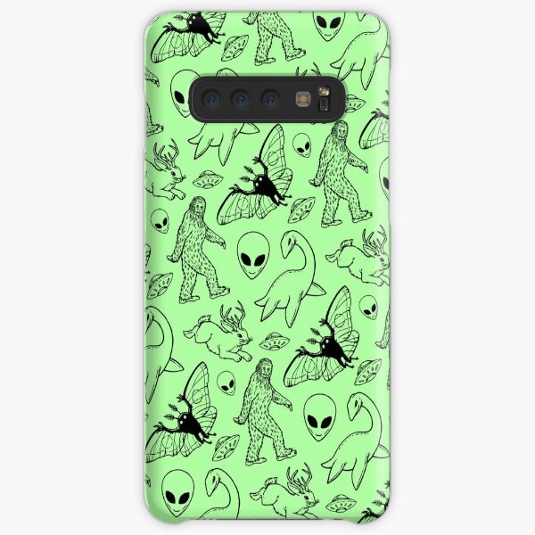 Cryptid Pattern (Green Background) Samsung Galaxy Snap Case
