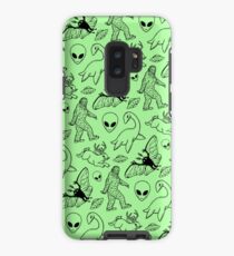 Cryptid Pattern (Green Background) Case/Skin for Samsung Galaxy