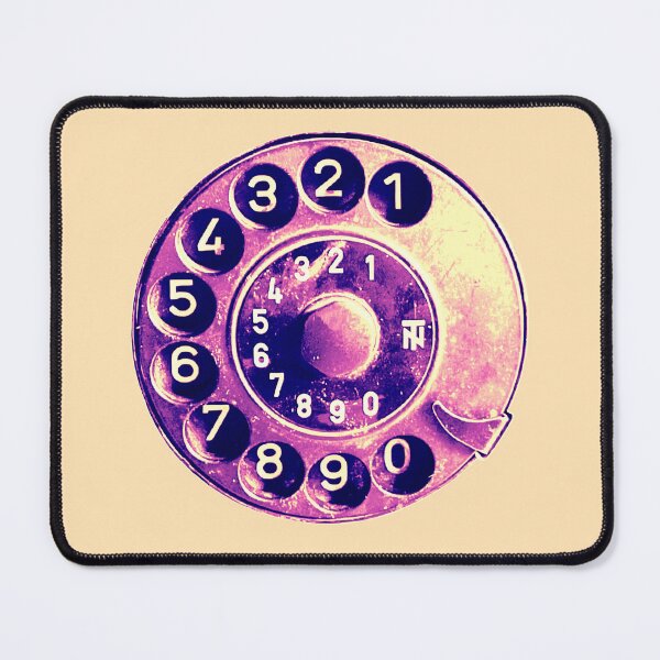 Item preview, Retro phone dial, purple bleach, lemonade vibe, vintage rotary telephone designed and sold by suekieper.