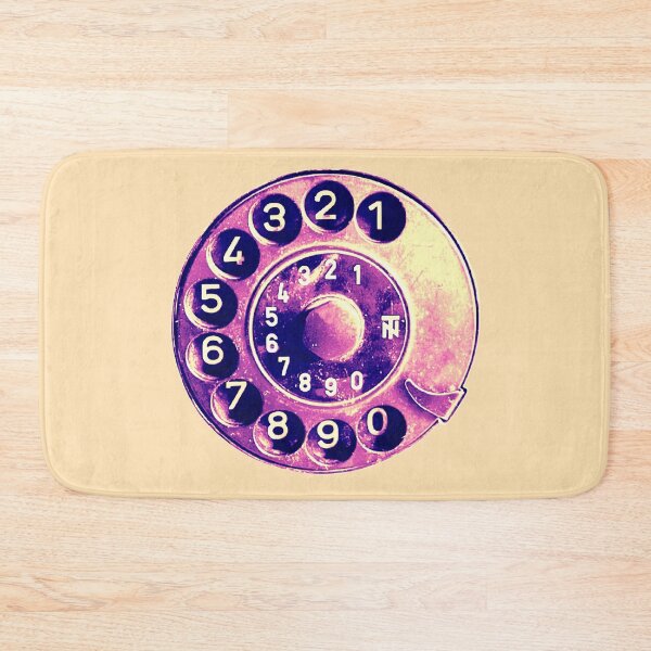 Item preview, Retro phone dial, purple bleach, lemonade vibe, vintage rotary telephone designed and sold by suekieper.