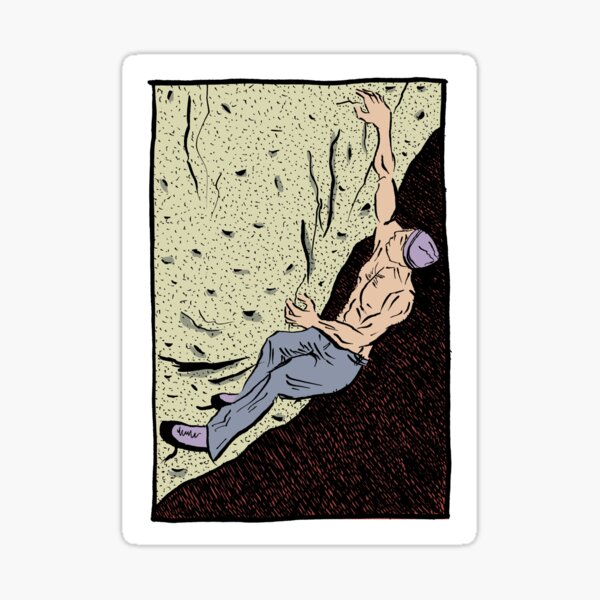 Bouldering at Pie Shop Sticker