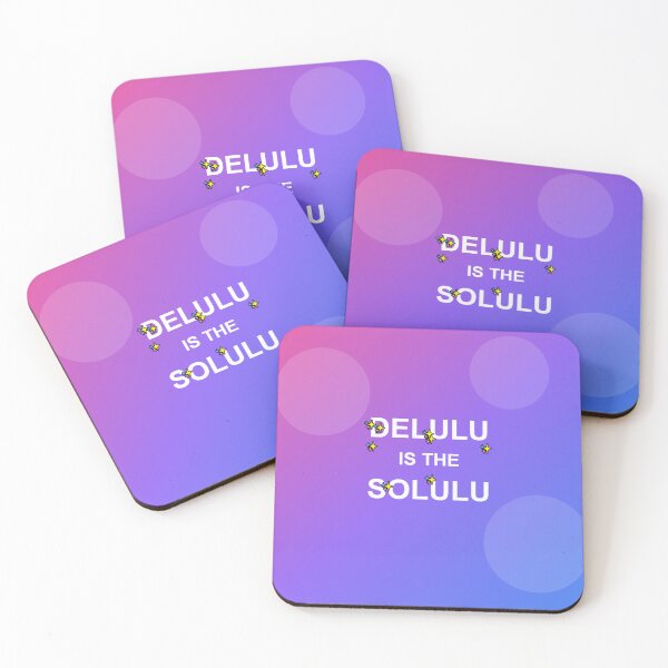 Aperçu de l'œuvre Delulu est la solution - Expression argotique amusante des mèmes TikTok de la génération Z créée et vendue par wr3ckski.