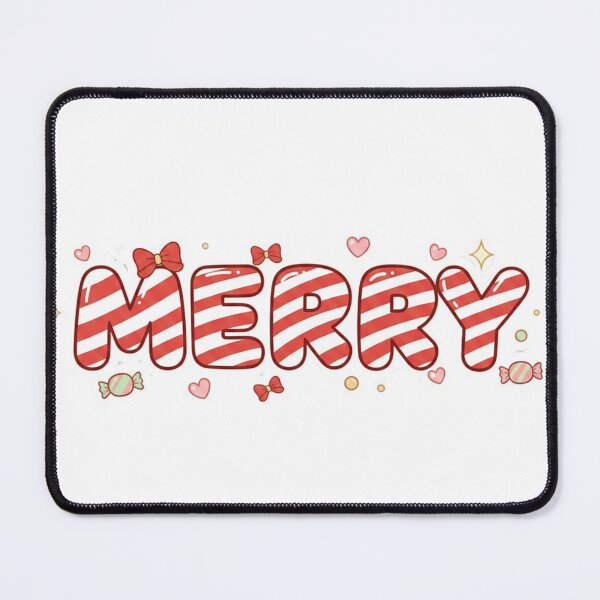 Item preview, Merry Candy Cane Text – Cute Kawaii Christmas Lettering designed and sold by ZYNORAworld.