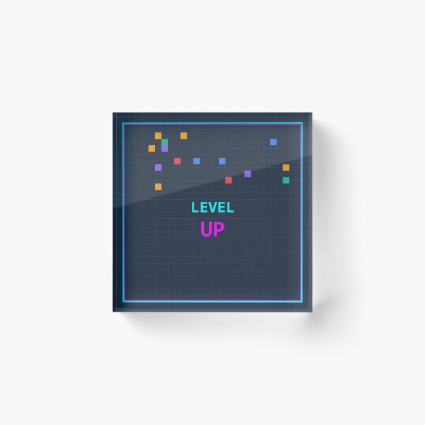 Item preview, Level Up Retro Gaming 80s Pixel Art - Vintage Gamer Gift designed and sold by wr3ckski.