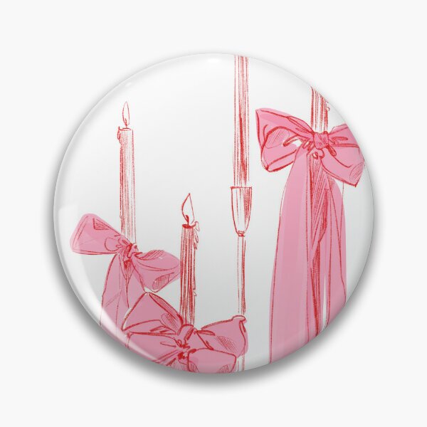 Item preview, Hand Painted Pink Candles by Dina Stoianova designed and sold by Dina Stoianova.