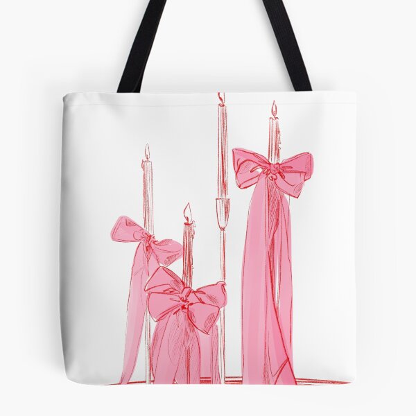 Item preview, Hand Painted Pink Candles by Dina Stoianova designed and sold by Dina Stoianova.