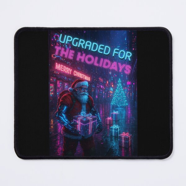 Item preview, Upgraded for the Holidays Cyberpunk Santa Neon Christmas Design designed and sold by Kotalo.