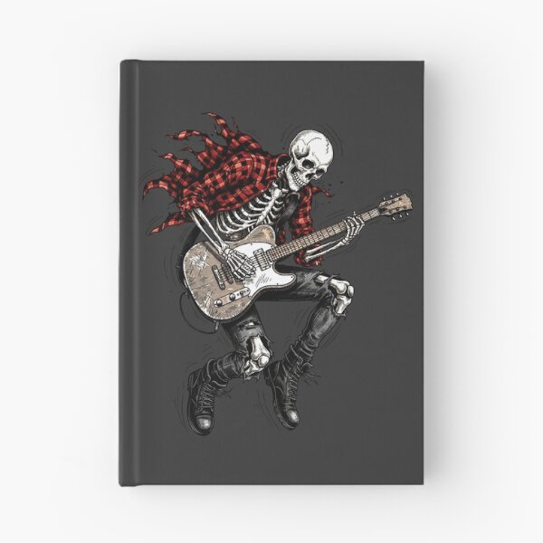 Item preview, Skeleton Guitarist - Rock Metal Jump designed and sold by Tiny-roar-studio.