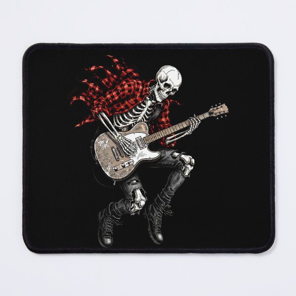 Item preview, Skeleton Guitarist - Rock Metal Jump designed and sold by Tiny-roar-studio.