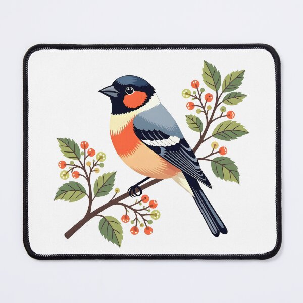 Item preview, Bullfinch bird designed and sold by PrintLabStudio.
