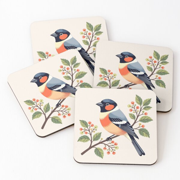 Item preview, Bullfinch bird designed and sold by PrintLabStudio.