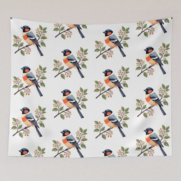 Item preview, Bullfinch bird designed and sold by PrintLabStudio.