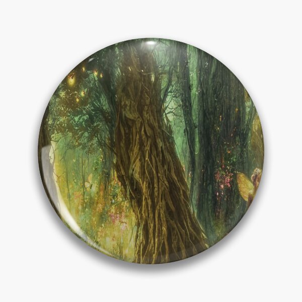 Item preview, Dreamy Mystic Forest — Fantasy Landscape Illustration designed and sold by Vintage by Kaya.